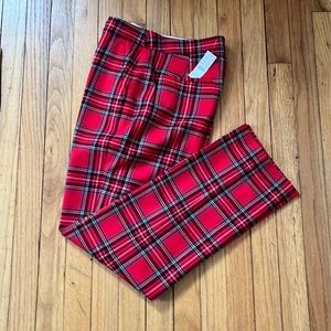 Full length straight leg bistretch wool pant